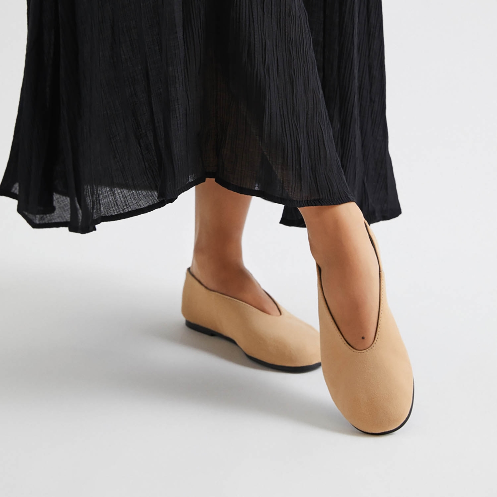 Kioto Beige Ballerina