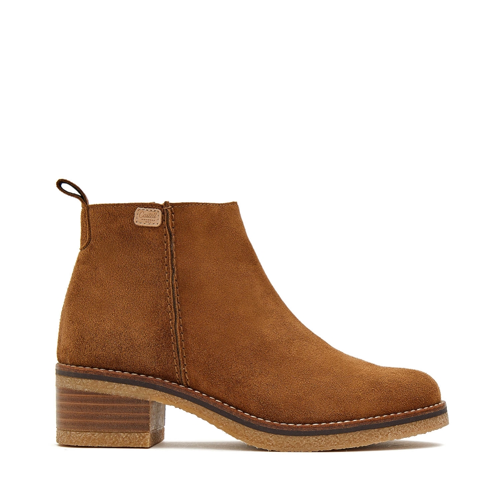 2650 Brown Split Bootie