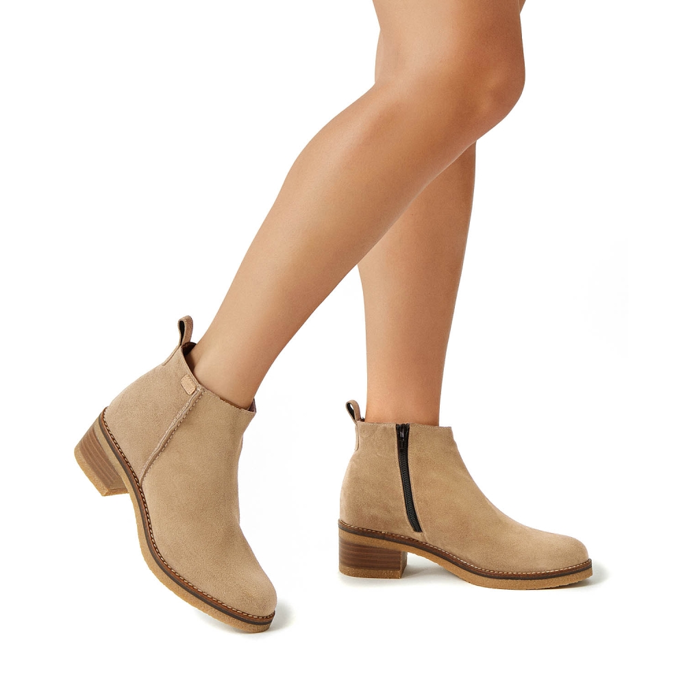 2650 Beige Split Bootie