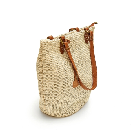 Brown Raffia Bag
