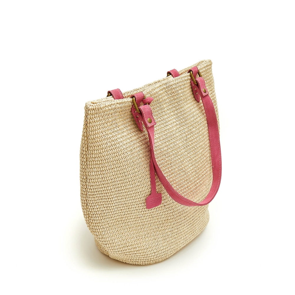Bolso Rafia Rosa