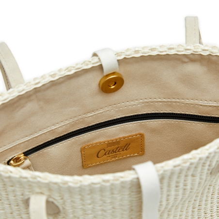 Bolso Rafia Blanca