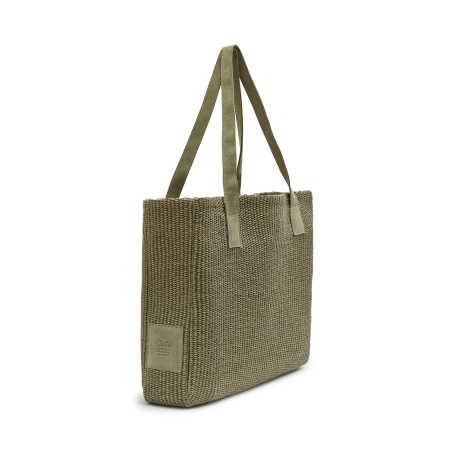 Shopper Rafia pocket Green