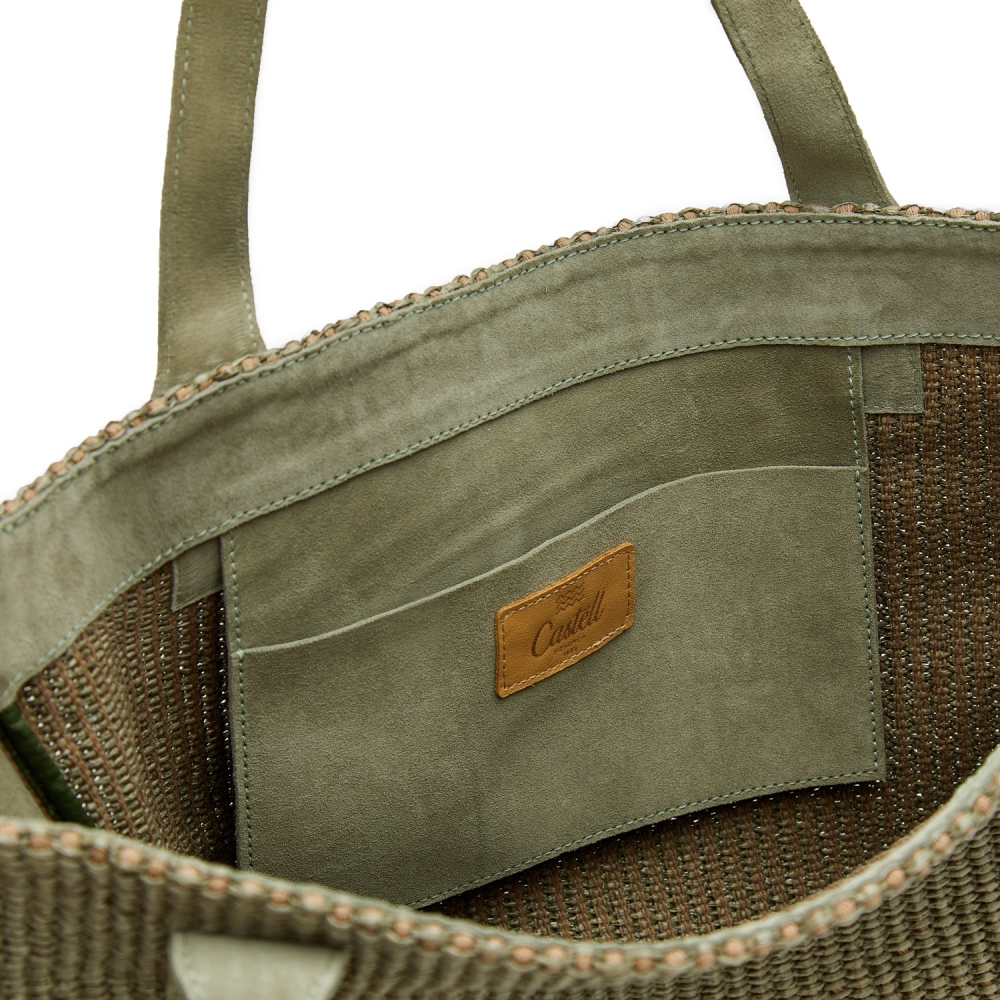 Bolso Shopper Rafia Verde