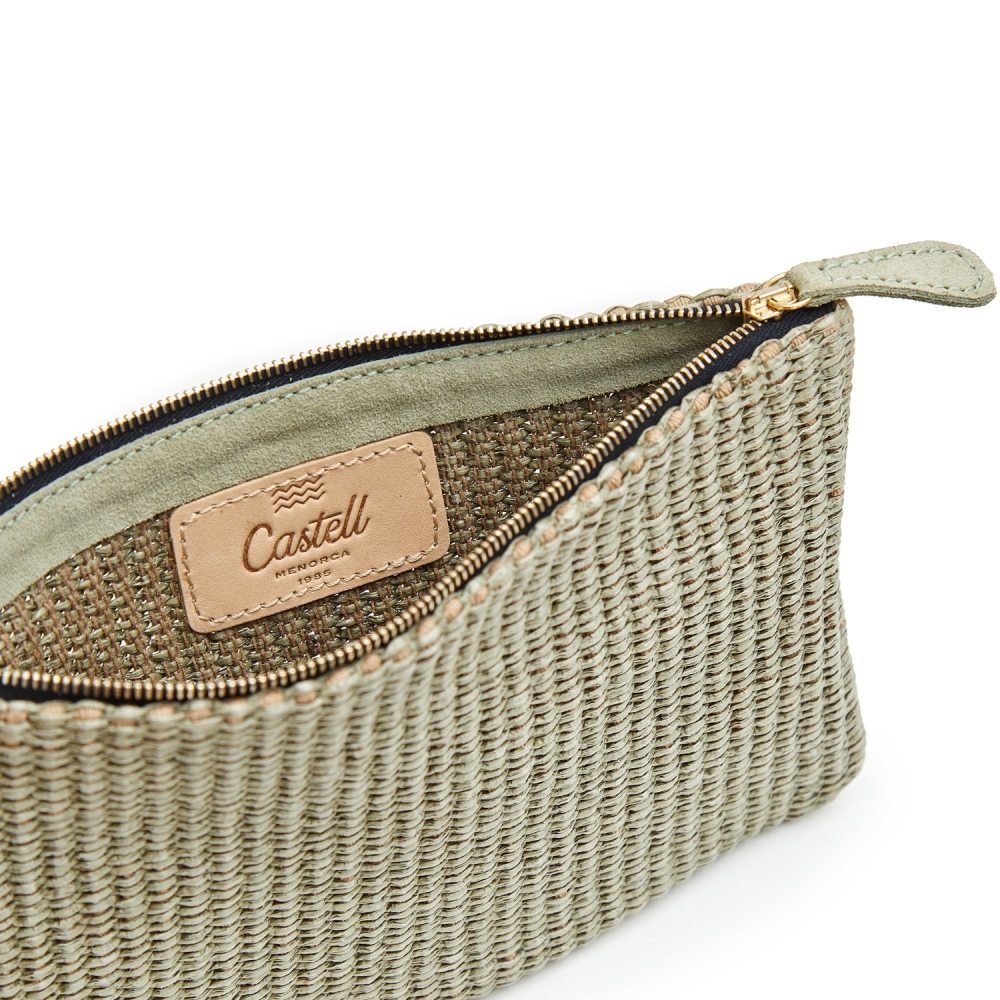 Cartera de Rafia Verda