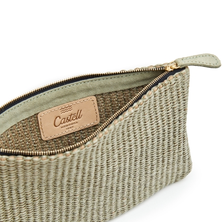 Cartera de Rafia Verda